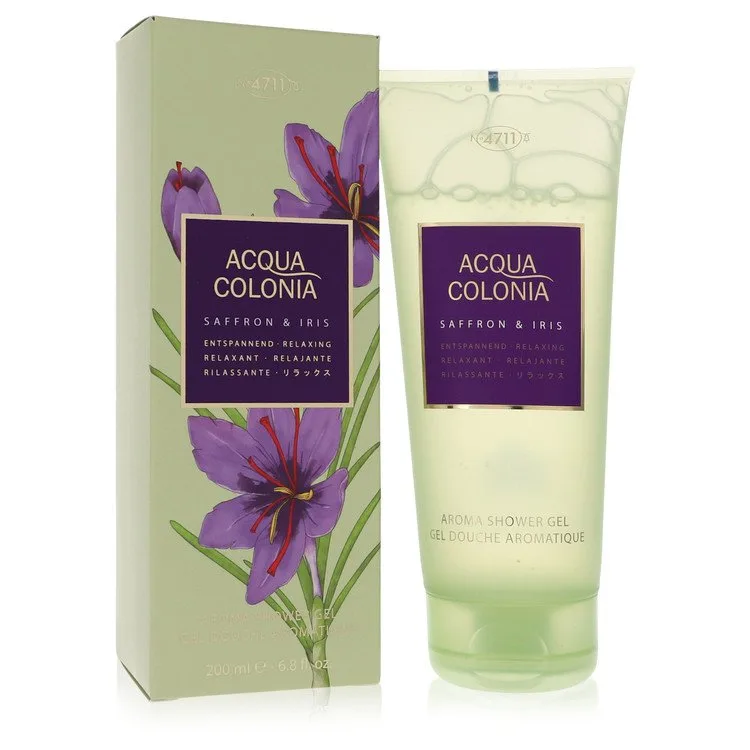 4711 Acqua Colonia Saffron & Iris Shower Gel 6.8 oz Shower Gel for Women