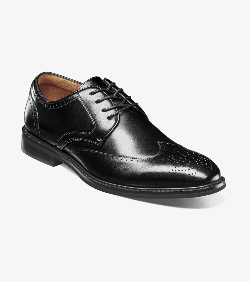 Stacy Adams Shoes Bennett Wingtip Oxford Black Size 13