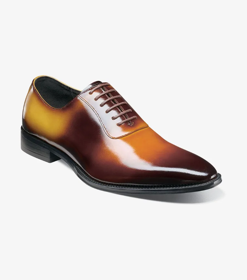 Stacy Adams Shoes Shaffer Plain Toe Oxford Cognac Multi Size 10