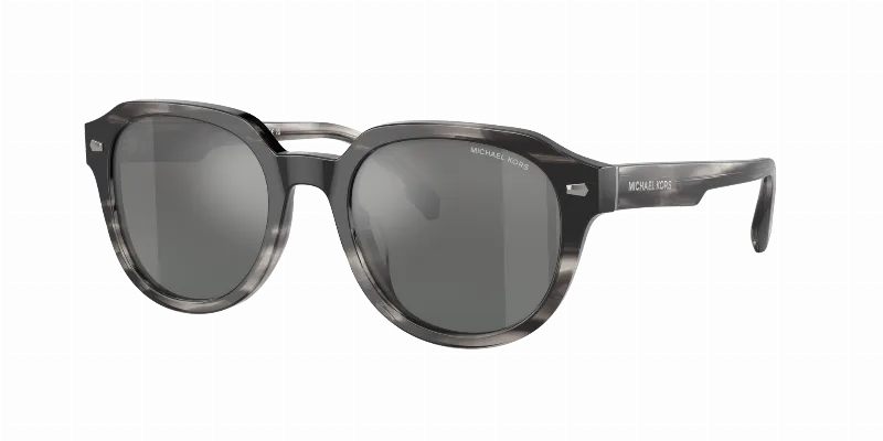 MICHAEL KORS Man Sunglasses Eger  -  Frame color: Black Horn, Lens color: Grey