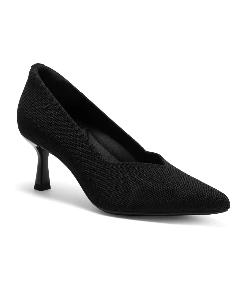 Vivaia Women's Anna Pointed-Toe Mid Heels - Black