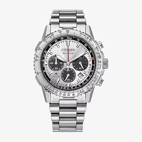 Citizen Mens Chronograph Silver Tone Stainless Steel Bracelet Watch Ca4660-61a, One Size