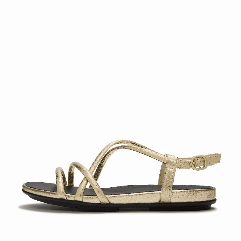GRACIE Metallic Leather Sandals