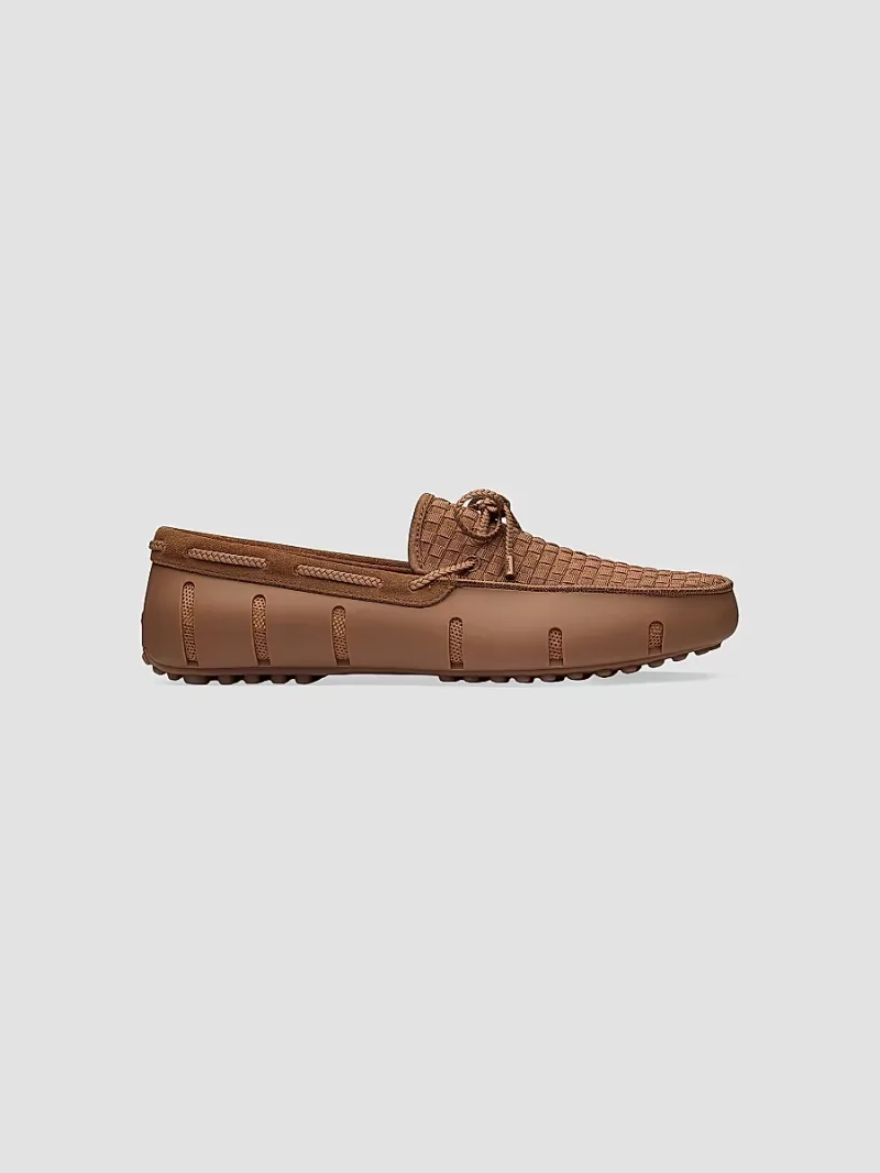 Swims Men's Woven Driving Loafers - Nut - Size 13