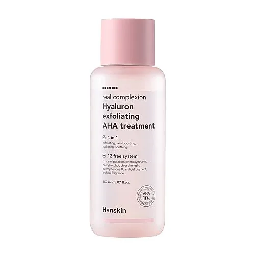 Hanskin Hyaluron Exfoliating Aha Treatment Exfoliator, One Size, Hyaluron Exf