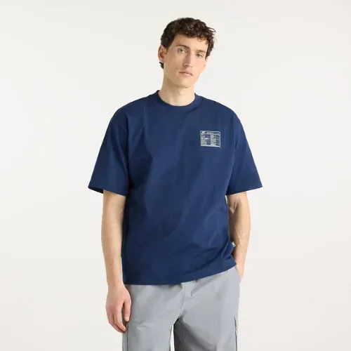 New Balance Men's Archive Blueprint T-Shirt - Blue (Size XL)