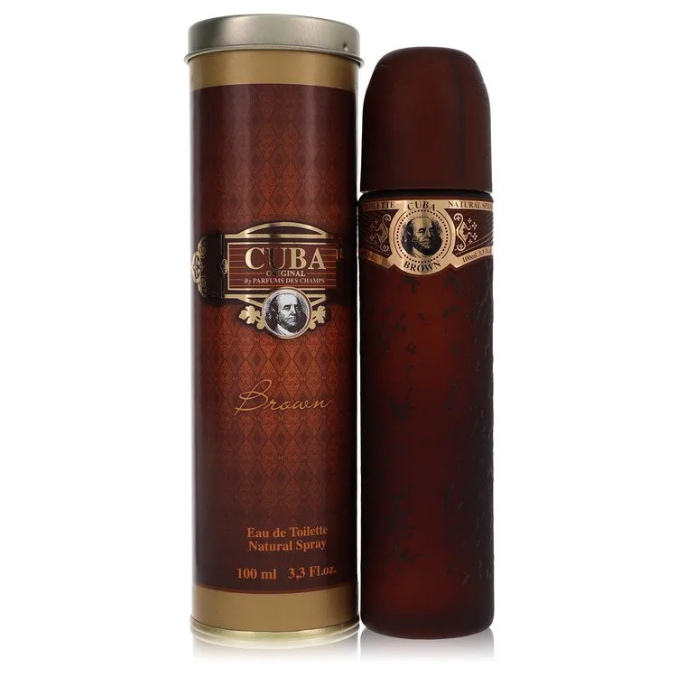 Cuba Brown Cologne by Fragluxe 3.4 oz EDT Spray for Men