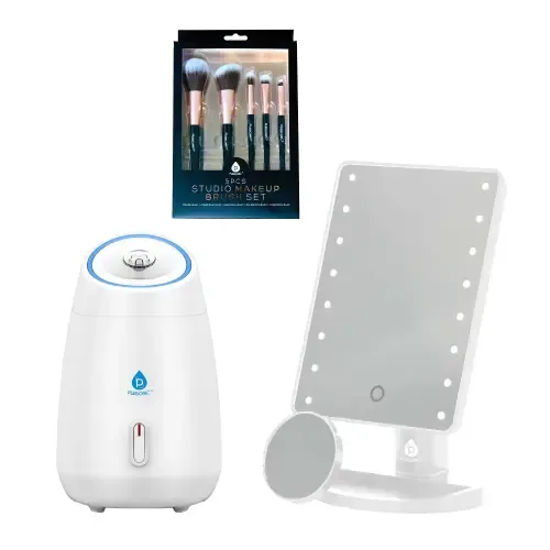 PURSONIC LED Vanity Mirror, Facial Steamer & Brush Set in Multicolor at Nordstrom