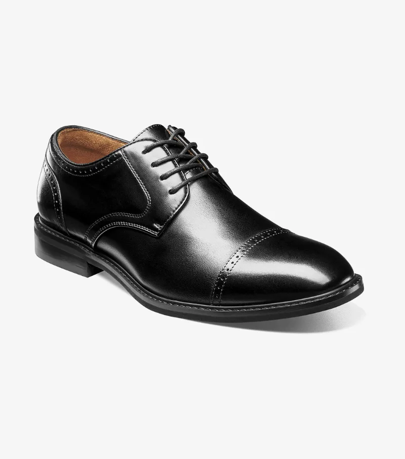 Stacy Adams Shoes Bailey Cap Toe Oxford Black Size 9