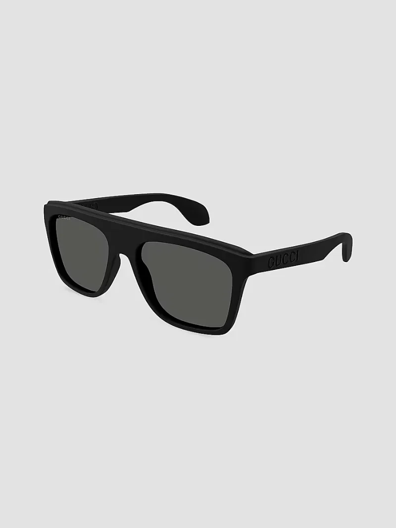 Gucci Men's Twinsburg GG1570S 57MM Square Sunglasses - Black Dark Grey