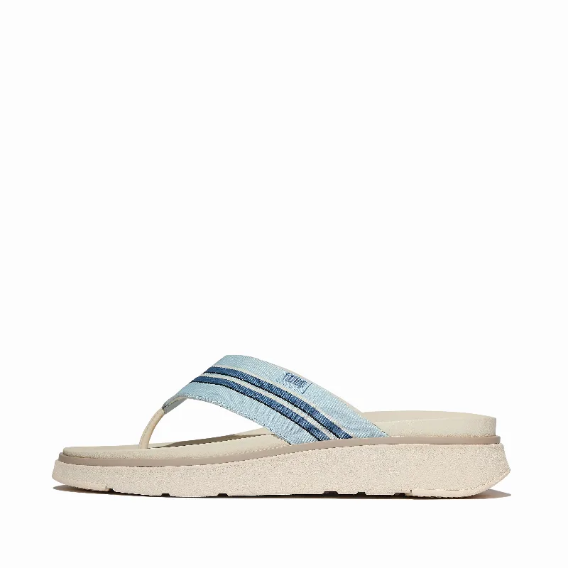 GEN-FF Mens Stripy-Webbing Flip-Flops