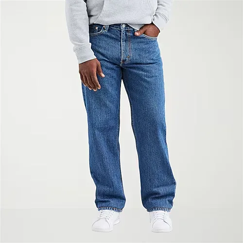 Levi's Big and Tall Mens 550 Tapered Leg Relaxed Fit Jeans, 46 32, Blue