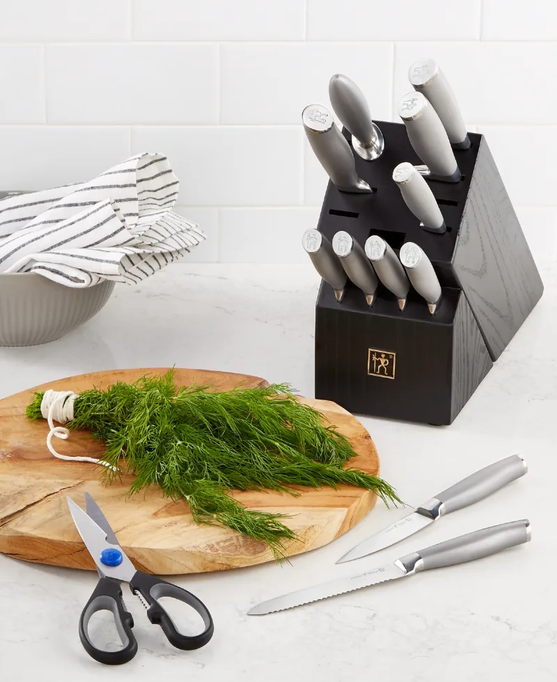 Henckels International Modernist 13-Pc. Knife Block Set - Silver