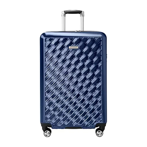 Ricardo Beverly Hills Melrose 25 Inch Hardside Expandable Lightweight Checked Spinner Luggage, One Size, Blue