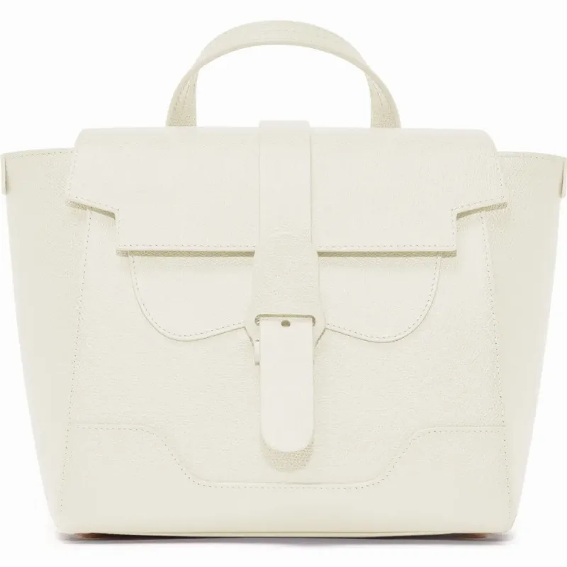 SENREVE Midi Maestra Pebbled Leather 4-Way Convertible Handbag in Cream at Nordstrom