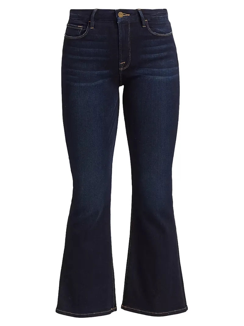 FRAME Women's Le Crop Mid-Rise Stretch Boot-Cut Jeans - Cabana - Size 34