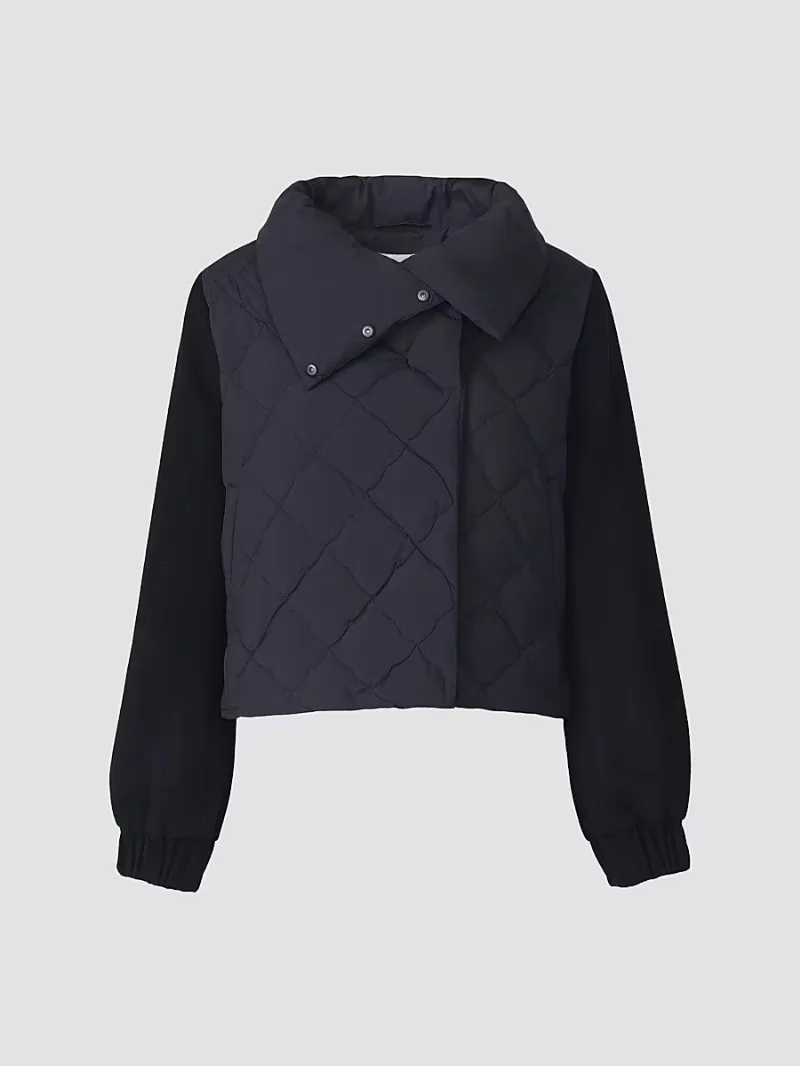 Women's Odette Down Hybrid Jacket - Black - Size XL