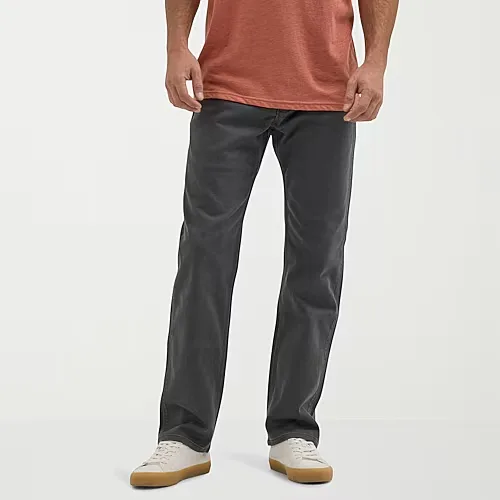 Lee Mens Stretch Fabric Regular Fit Jean, 34 30, Black