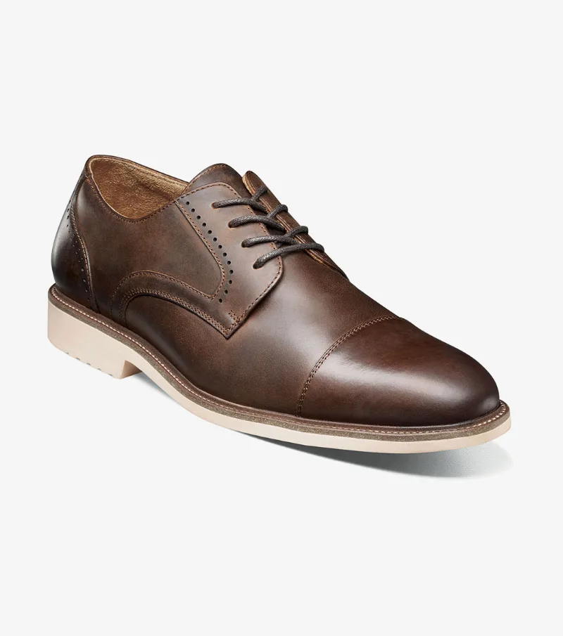 Stacy Adams Shoes Wesbridge Cap Toe Oxford Brown CH Size 12