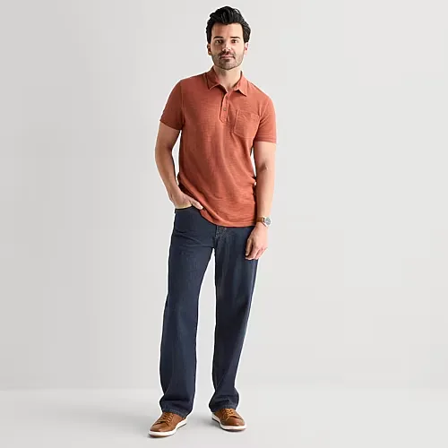 mutual weave Mens Loose Fit Jean, 36 32, Blue