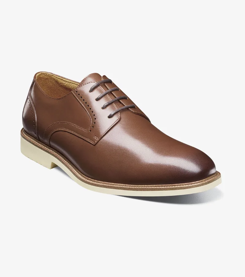 Stacy Adams Shoes Wescott Plain Toe Oxford Chocolate Size 10