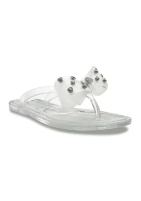 Jessica Simpson Jelly Thong Sandals, 5M Big Kid