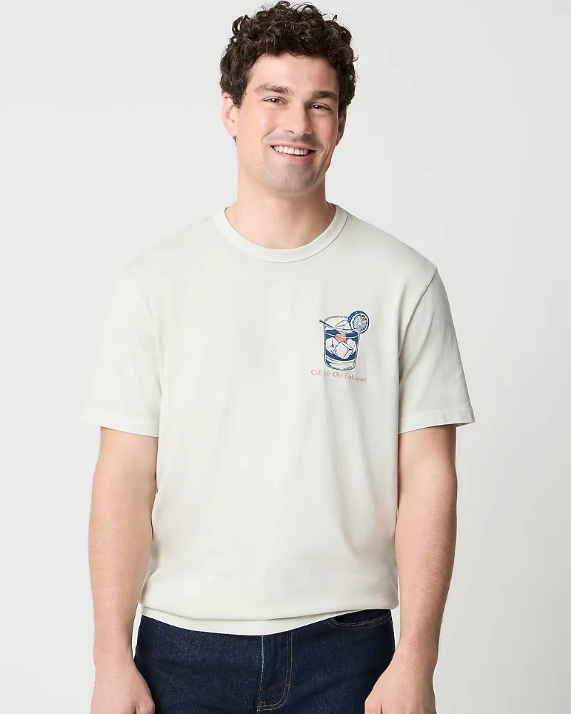 "100% cotton ""Call me old fashioned"" graphic tee"
