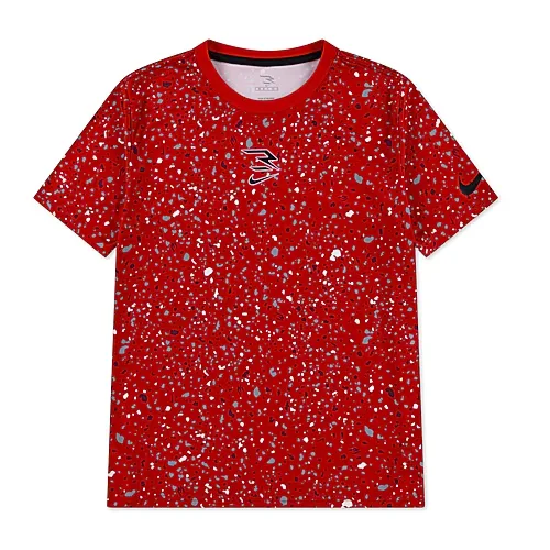 Nike 3BRAND by Russell Wilson Big Kid Boys Crew Neck Short Sleeve Active T-Shirt, Large, Red