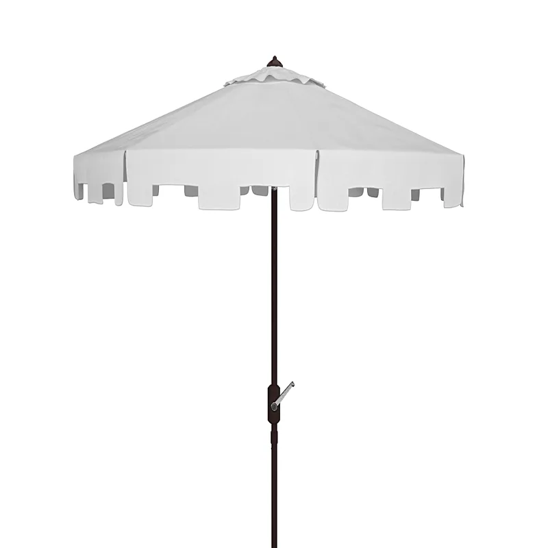 Safavieh Zimmerman 11 Ft Crank Market Umbrella