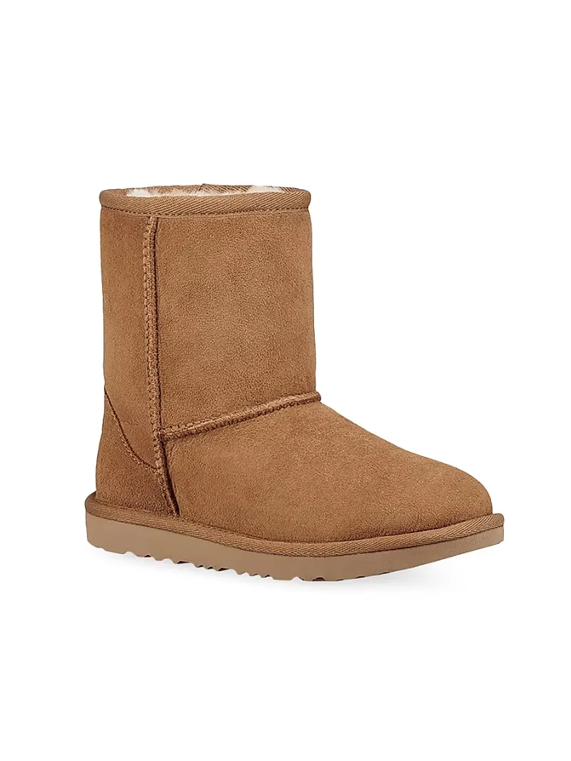 UGG Unisex Baby's, Little Kid's & Kid's Classic II Dyed Shearling Boots - Chestnut - Size 6 (Baby)