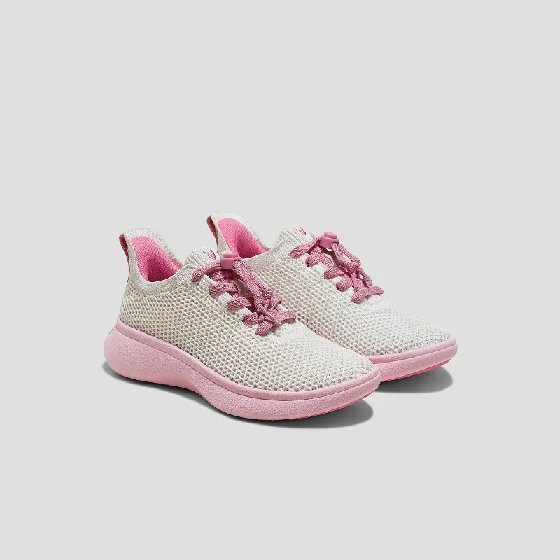 VIVAIA Kids' Sneaker Sliders (Urban Jr) - Mesh|WHITE-PINK|2.5Y