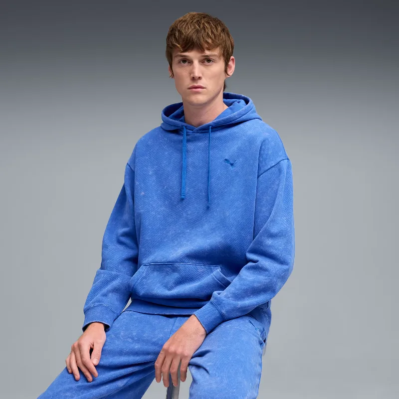 PUMA Elevated Essentials Acid Wash Men's Fleece Hoodie
