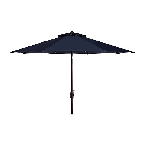 Safavieh Ortega Patio Collection Patio Umbrella, One Size, Blue