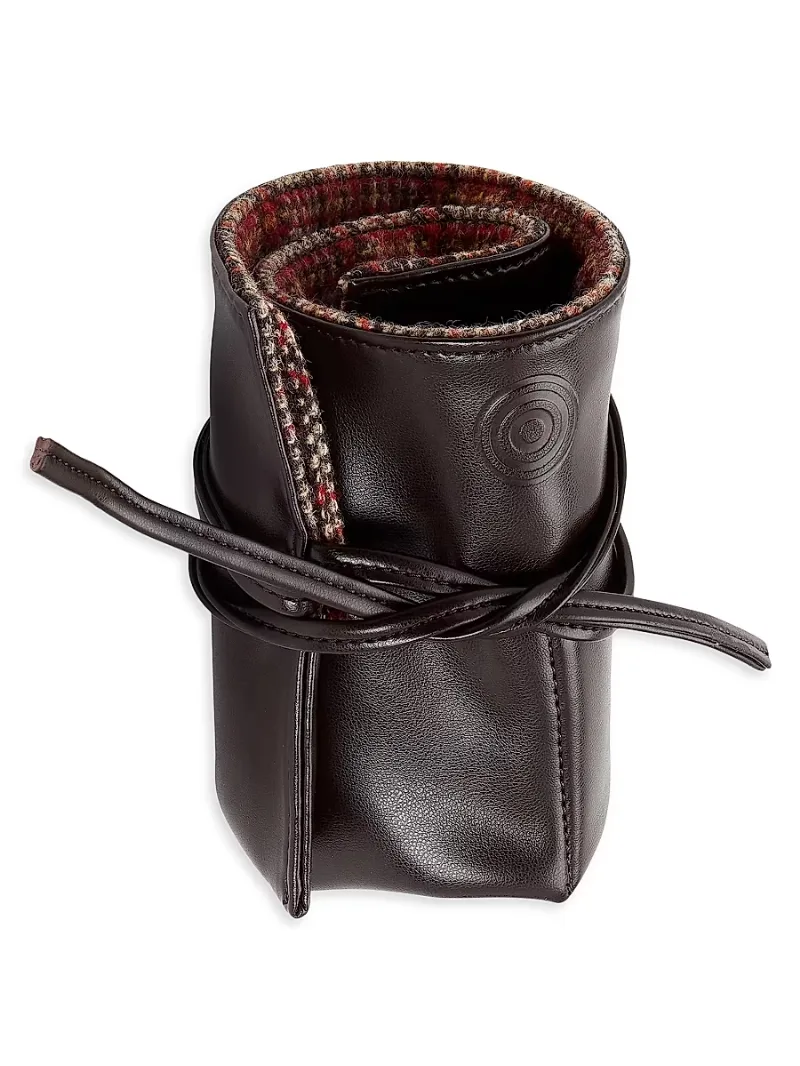 WOLF x WM Brown 6-Piece Watch Roll - Brown