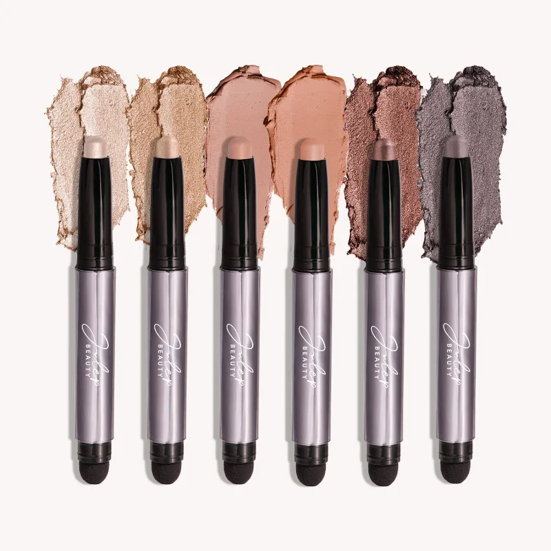 Julep Eyeshadow 101 Creme-to-Powder Waterproof Eyeshadow Stick 6-Piece Set